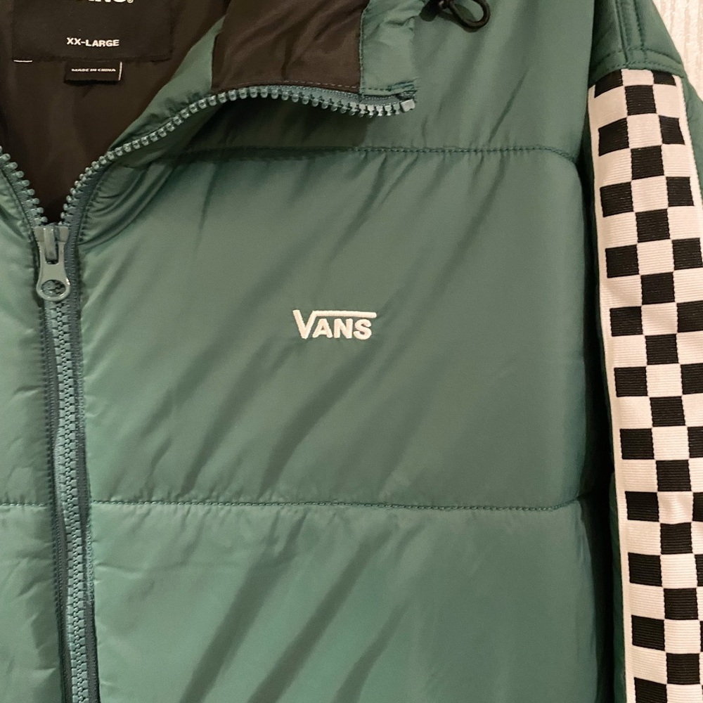 Sea green Vans puffer jacket